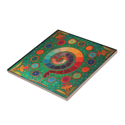 Shaman Serpent Ritual Tegeltje (Zijkant)