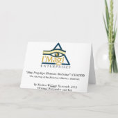 Shaman Spirit: Blue Frog-Eye Shaman Medicine Kaart (Achterkant)