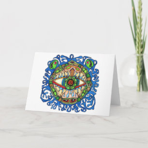 Shaman Spirit: Blue Frog-Eye Shaman Medicine Kaart