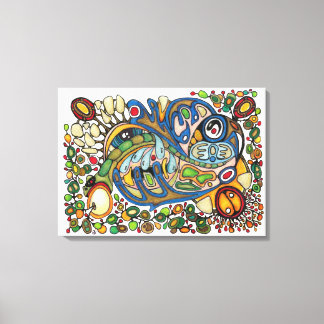 Shaman Spirit: De fluistering van Spirit Voices (W Canvas Afdruk