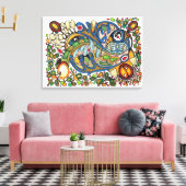 Shaman Spirit: De fluistering van Spirit Voices (W Canvas Afdruk (Insitu (Woonkamer))