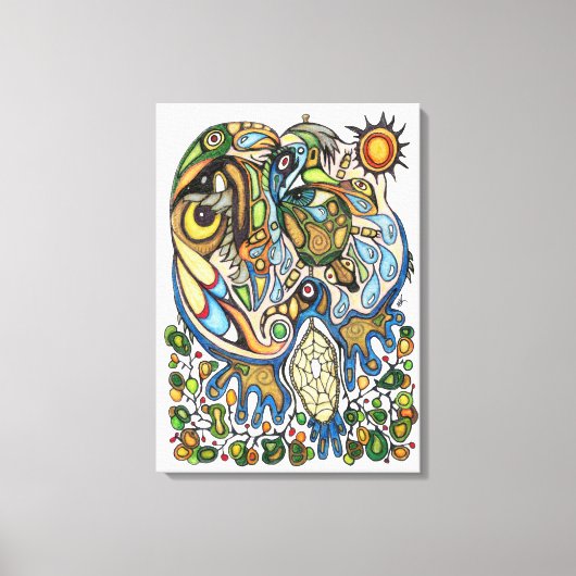Shaman Spirit: Droom van de Thunderbird (NOORD) Canvas Afdruk (Voorkant)