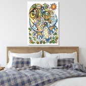 Shaman Spirit: Droom van de Thunderbird (NOORD) Canvas Afdruk (Insitu (Slaapkamer))