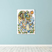 Shaman Spirit: Droom van de Thunderbird (NOORD) Canvas Afdruk (Insitu (Houten vloer))