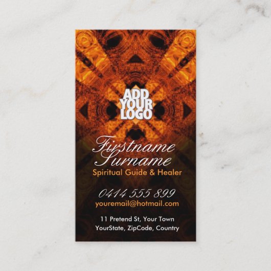 Shaman Tree Spirit met Logo Visitekaartjes (Voorkant)