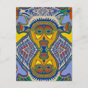Shaman Tribal Mask Briefkaart