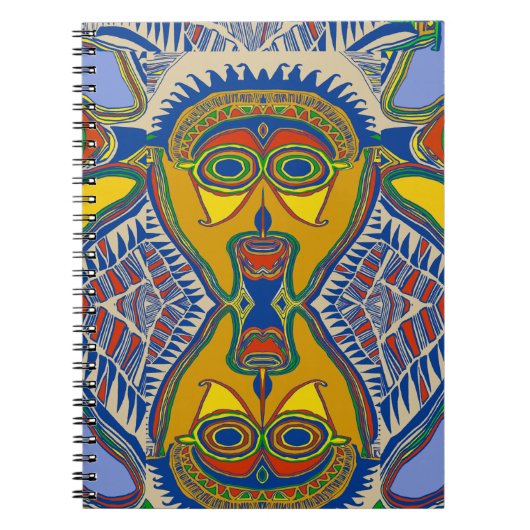 Shaman Tribal Mask Notitieboek (Voorkant)