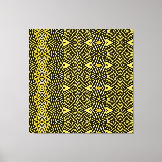 Shaman Tribal Shield Canvas Afdruk (Voorkant)