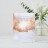 shaman voor witte energie hellende handen reiki ge briefkaart (Staand voorkant)
