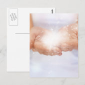 shaman voor witte energie hellende handen reiki ge briefkaart (Voorkant / Achterkant)