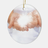 shaman voor witte energie hellende handen reiki ge keramisch ornament (Links)