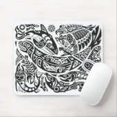 Shaman, Whale & Thunderbird Haida kunst Muismat (Met muis)