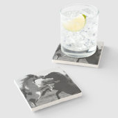 Shaman, wilde Petten hengst - Onderzetter (Zijkant)