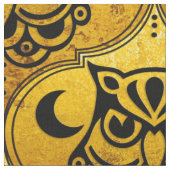 Shamanic Night Owl Mosaic Pattern + jouw idee Stof (Close Up)