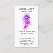 *~* Shamanic Sacred Dream Catcher Tribal Shaman Visitekaartje (Achterkant)