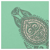 Shamanic Zee Turtle Symbol + je rug. en ideeën Stof (Close Up)