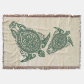 Shamanic Zee Turtle Symbol + jouw ideeën Deken (Voorkant)