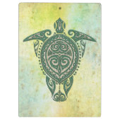 Shamanic Zee Turtle Symbol + jouw ideeën Klembord (Achterkant)