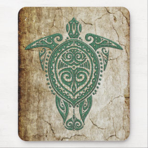 Shamanic Zee Turtle Symbol + jouw ideeën Muismat