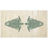 Shamanic Zee Turtle Symbol + jouw ideeën Tafelkleed (Voorkant (Horizontaal))