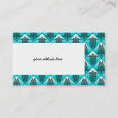 Shamanic Zee Turtles Pattern - cyaan Visitekaartje (Achterkant)