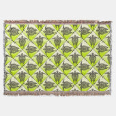 Shamanic Zee Turtles Pattern - green Deken (Voorkant)