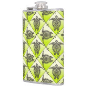 Shamanic Zee Turtles Pattern - green Heupfles (Links)