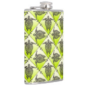 Shamanic Zee Turtles Pattern - green Heupfles (Rechts)