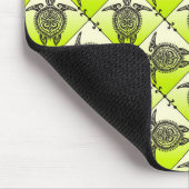 Shamanic Zee Turtles Pattern - green Muismat (Hoek)
