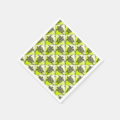 Shamanic Zee Turtles Pattern - green Servetten (Hoek)