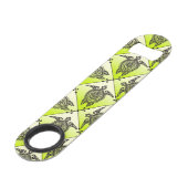 Shamanic Zee Turtles Pattern - green Speed Flessenopener (Voorkant Gekanteld)