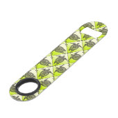 Shamanic Zee Turtles Pattern - green Speed Flessenopener (Achterkant Gekanteld)