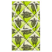 Shamanic Zee Turtles Pattern - green + your idea Klein Cadeauzakje (Achterkant)