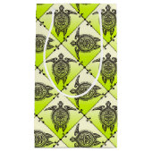 Shamanic Zee Turtles Pattern - green + your idea Klein Cadeauzakje (Voorkant)