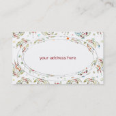 Shamanic Zee Turtles Pattern + je backgr. kleur Visitekaartje (Achterkant)