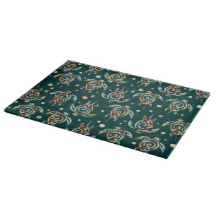Shamanic Zee Turtles Pattern + uw achtergrondkleur Snijplank