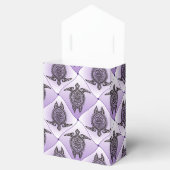 Shamanic Zee Turtles Pattern - violet Bedankdoosjes (Geopend)