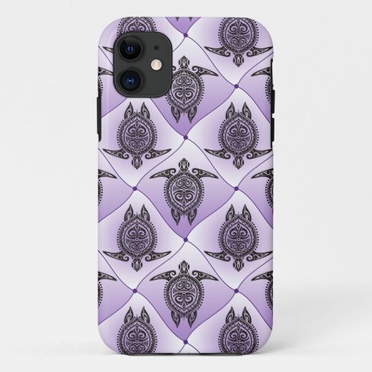 Shamanic Zee Turtles Pattern - violet Case-Mate iPhone Case (Achterkant)