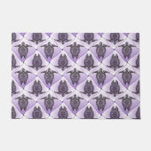 Shamanic Zee Turtles Pattern - violet Deurmat (Voorkant)