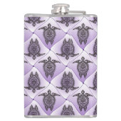 Shamanic Zee Turtles Pattern - violet Heupfles (Achterkant)