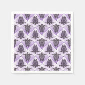 Shamanic Zee Turtles Pattern - violet + jouw idee Servet (Voorkant)
