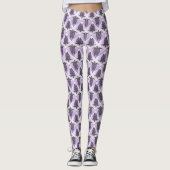 Shamanic Zee Turtles Pattern - violet Leggings (Voorkant)