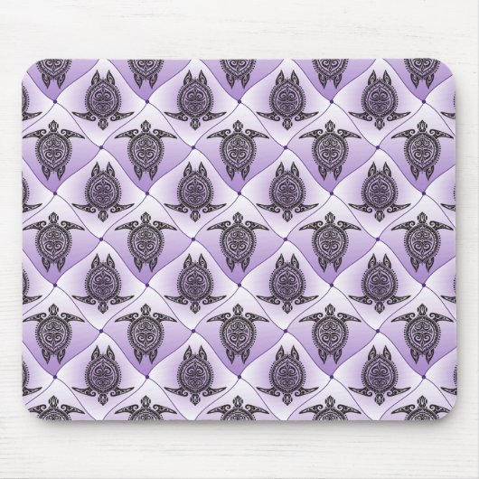 Shamanic Zee Turtles Pattern - violet Muismat (Voorkant)