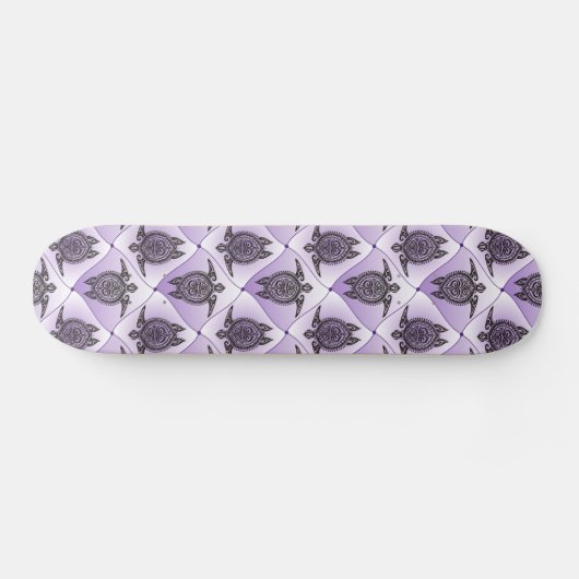 Shamanic Zee Turtles Pattern - violet Persoonlijk Skateboard (Horizontaal)