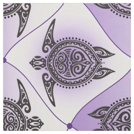 Shamanic Zee Turtles Pattern - violet Stof (Swatch)