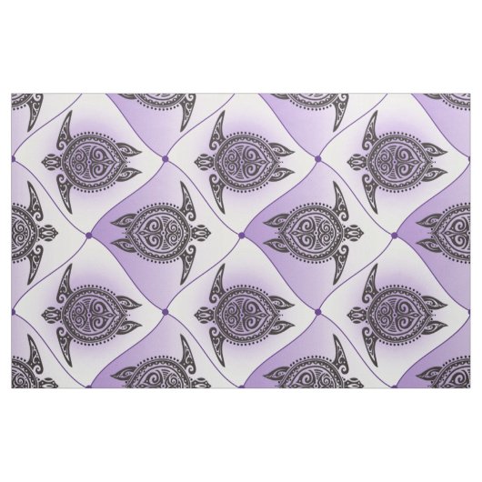 Shamanic Zee Turtles Pattern - violet Stof (Fat Quarter)