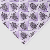 Shamanic Zee Turtles Pattern - violet Tissuepapier (Detail)