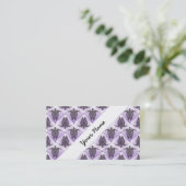 Shamanic Zee Turtles Pattern - violet Visitekaartje (Staand voorkant)