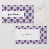 Shamanic Zee Turtles Pattern - violet Visitekaartje (Voorkant / Achterkant)