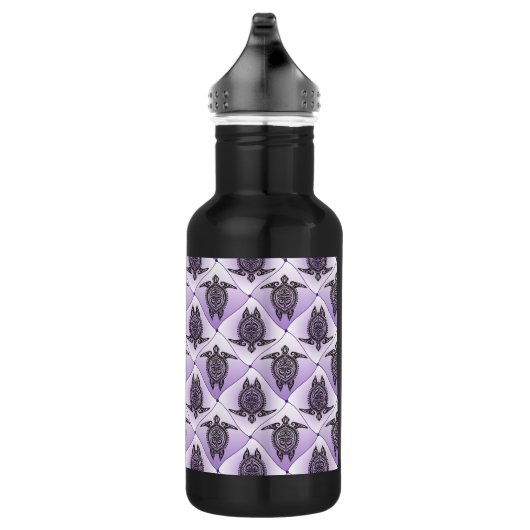 Shamanic Zee Turtles Pattern - violet Waterfles (Rechts)